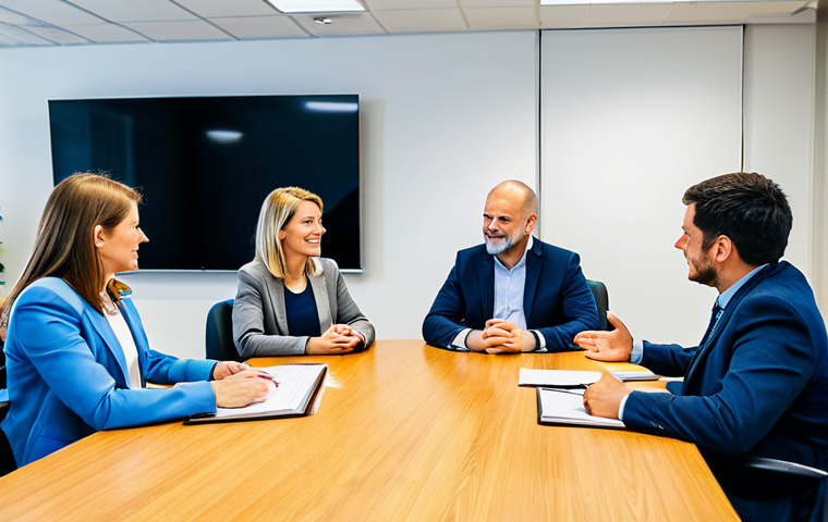 지속가능한 성취와 경영 전환 - Innovation in the Workplace**

"A diverse team of professionals brainstorming ideas in a modern, ope...