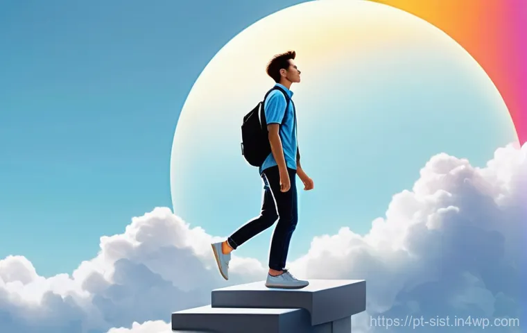 지속가능한 성취를 위한 지속적인 개선 방법 - **"A vibrant, dynamic illustration depicting a young adult, gender-neutral, approximately 20-25 year...